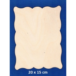 SKLEJKA #3mm Baza 20x15cm , tabliczka 20x15, podkładka 20x15 / ozdobna falka / 3888